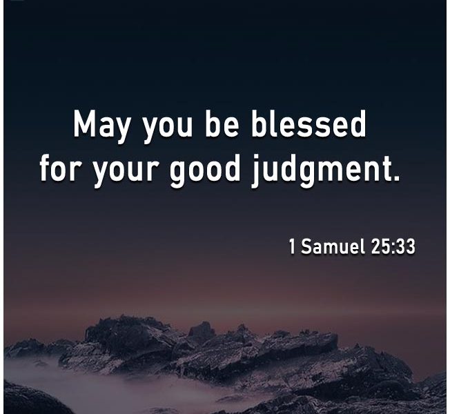 1 Samuel 25:33 | Daily Bible Verse