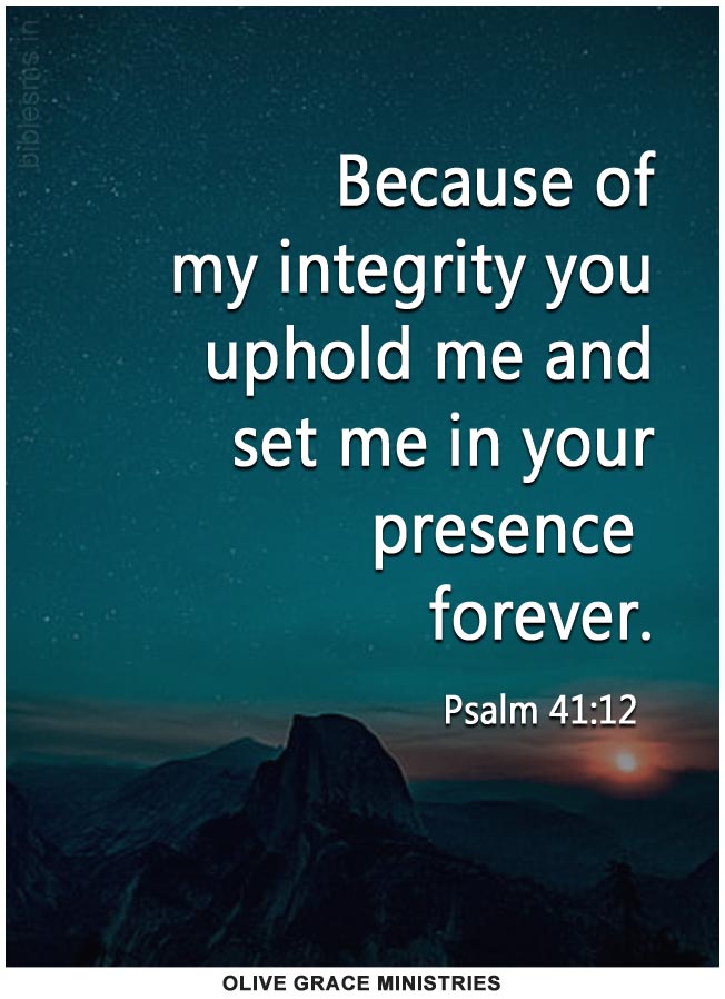 Psalm 41:12 | Daily Bible Verse