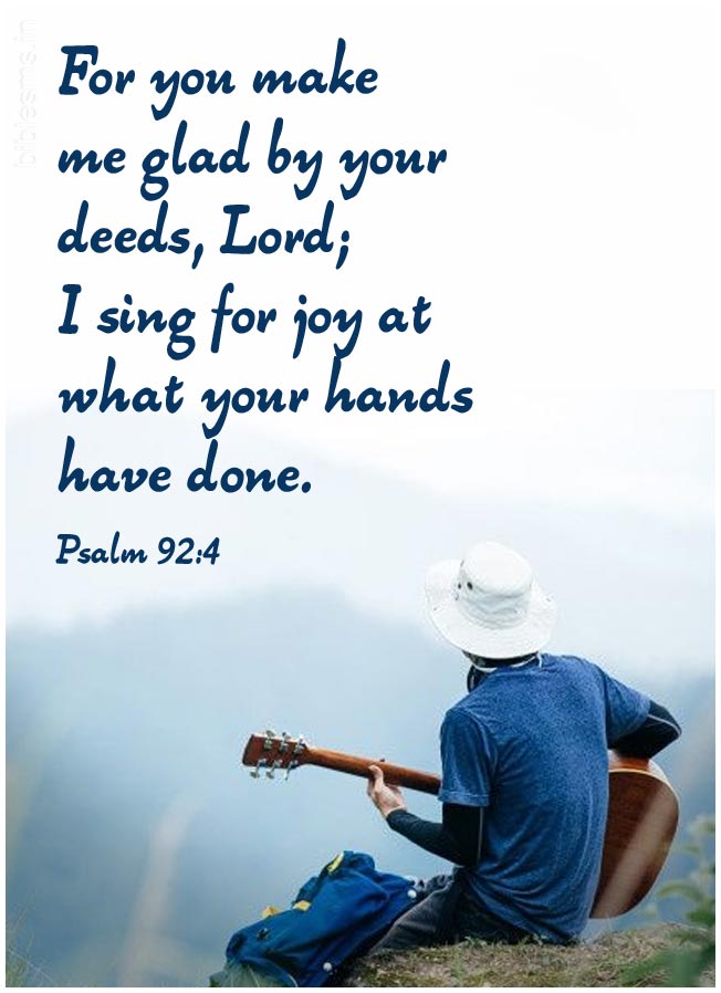 Psalm 92:4 | Daily Bible Verse