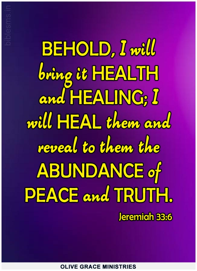 Jeremiah 33 6 Daily Bible Verse Daily Bible Verse