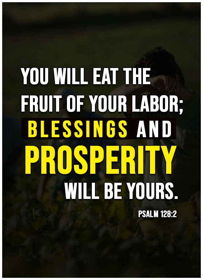 Psalm 128 2 Daily Bible Verse Daily Bible Verse