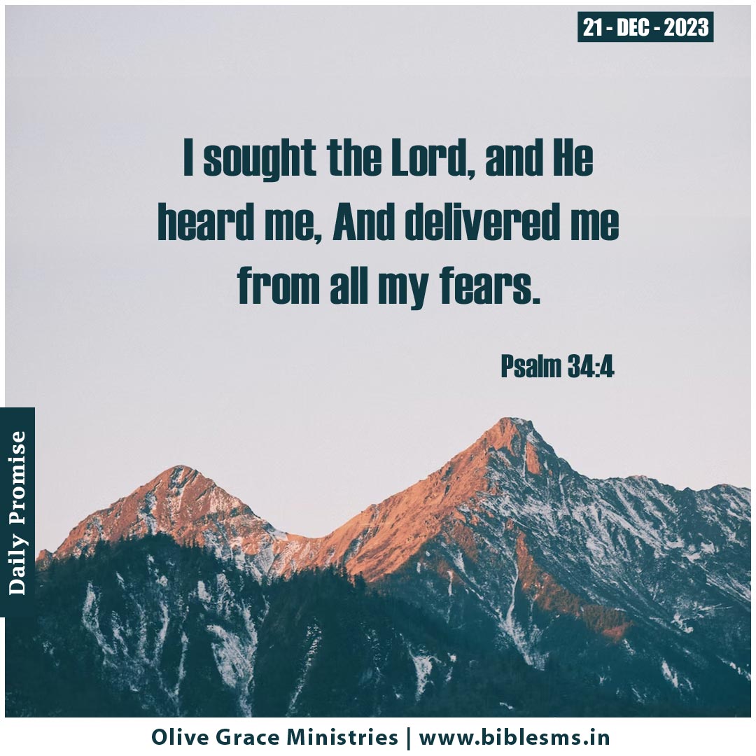 Psalm 34:4 | Daily Bible Verse