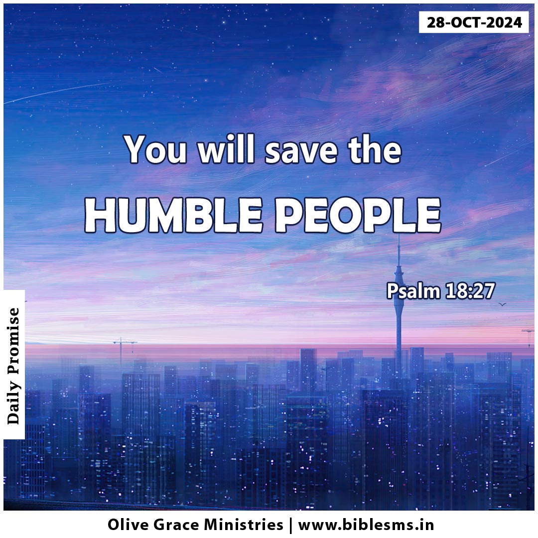 Psalm 18:27 | You will save the humble people.. | Verse of the day!